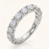 TFD-ALL-001-1 Alliance Éternité Scintillante en Or Blanc et Diamants