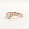 TFD-ENG-0017-1 Bague de Mariage Solitaire Rose