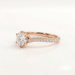 Bague de Mariage Solitaire Rose