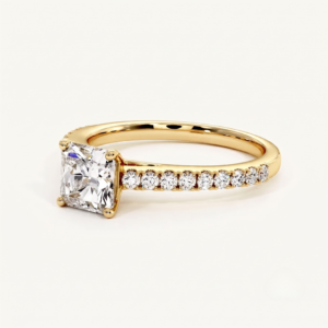 Bague de Mariage Solitaire Princesse